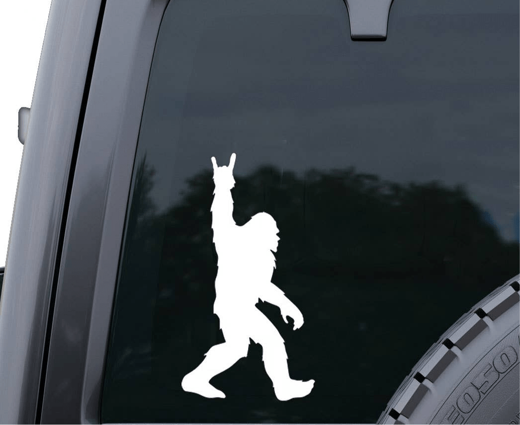 Bigfoot Rock Star Vinyl Window Vehicle Decal - Wander Together Outfitters