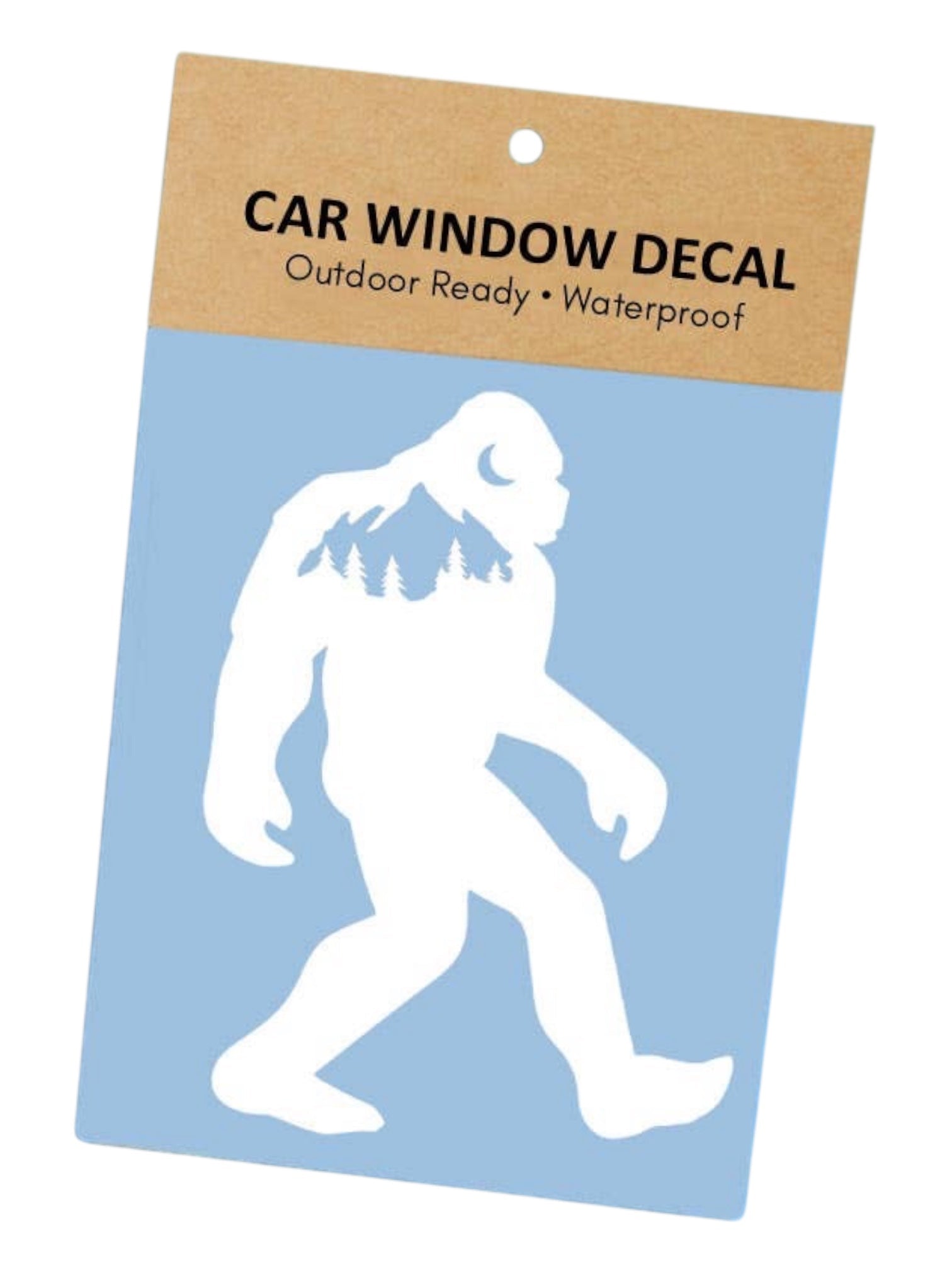 Bigfoot Sasquatch White Vinyl Decal - Wander Together Outfitters