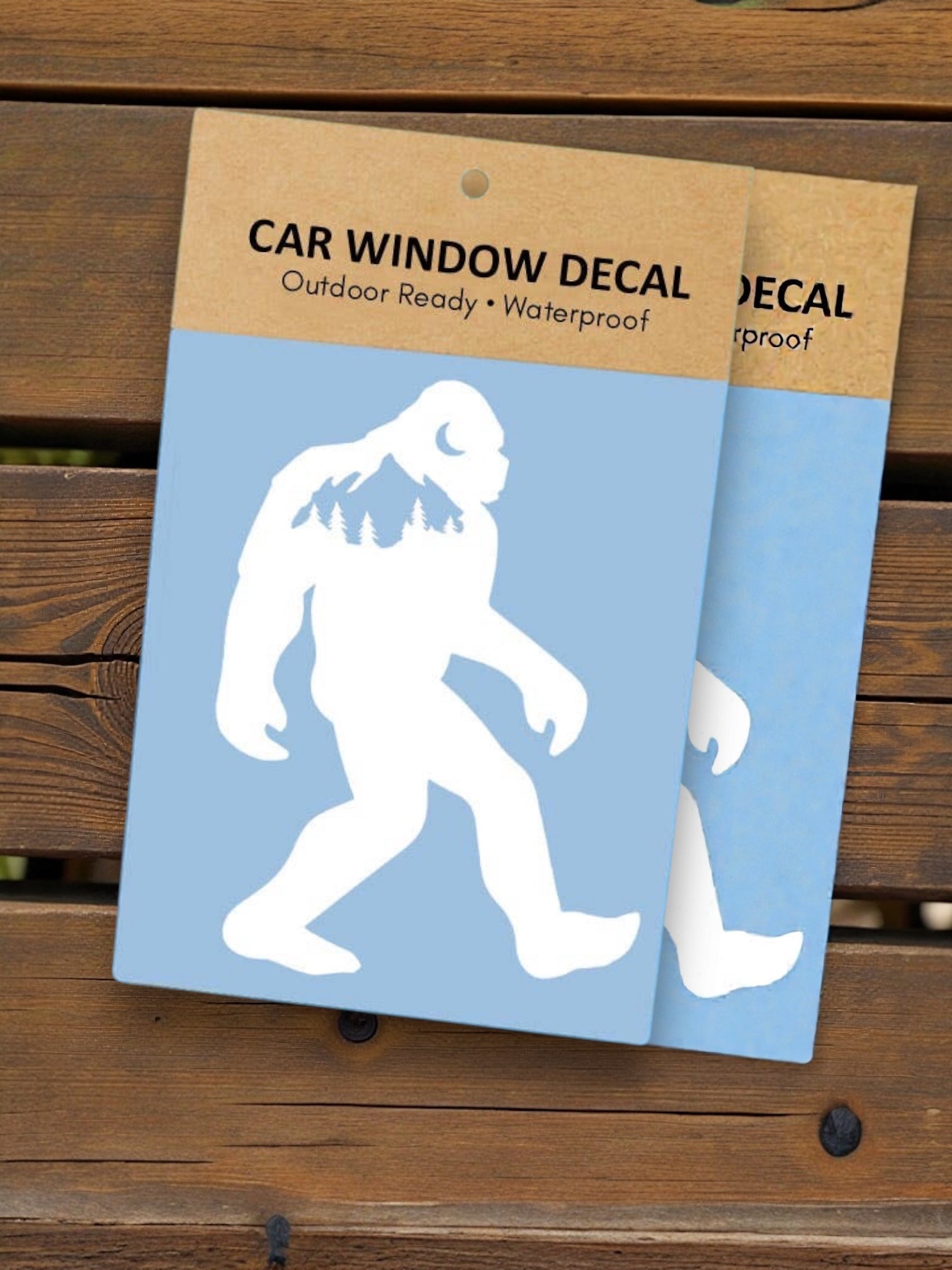 Bigfoot Sasquatch White Vinyl Decal - Wander Together Outfitters