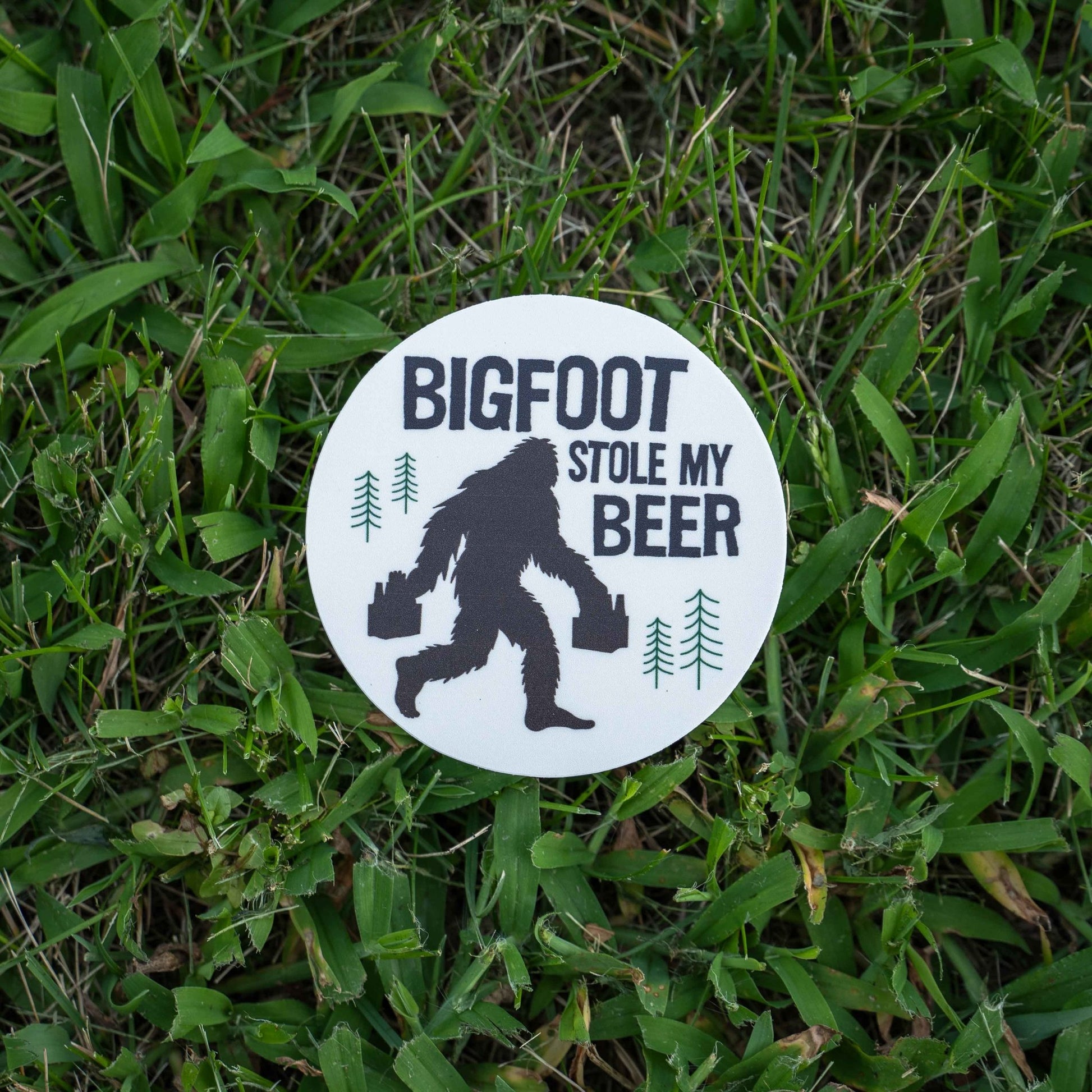“Bigfoot Stole My Beer” Vinyl Sticker - Wander Together Outfitters