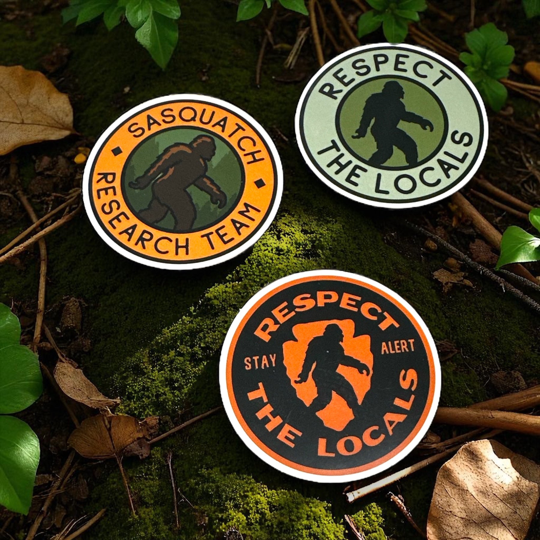 Bigfoot Tracking Society Sticker Set: Yeti, Skunk Ape - Wander Together Outfitters