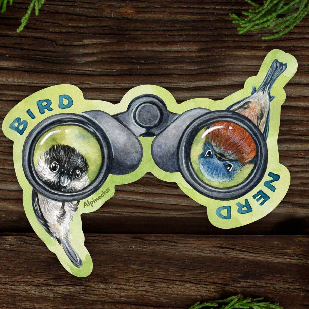 "Bird Nerd" Birdwatching Vinyl Sticker - Wander Together Outfitters