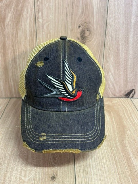 Bird Patch Distressed Hat - Wander Together Outfitters