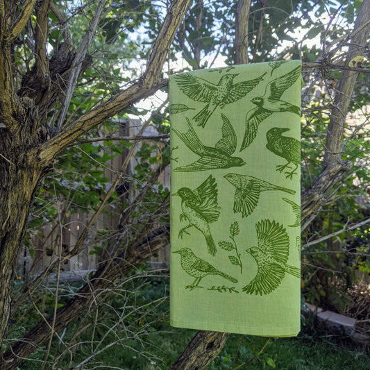 Birds Bandana (Green) - Wander Together Outfitters