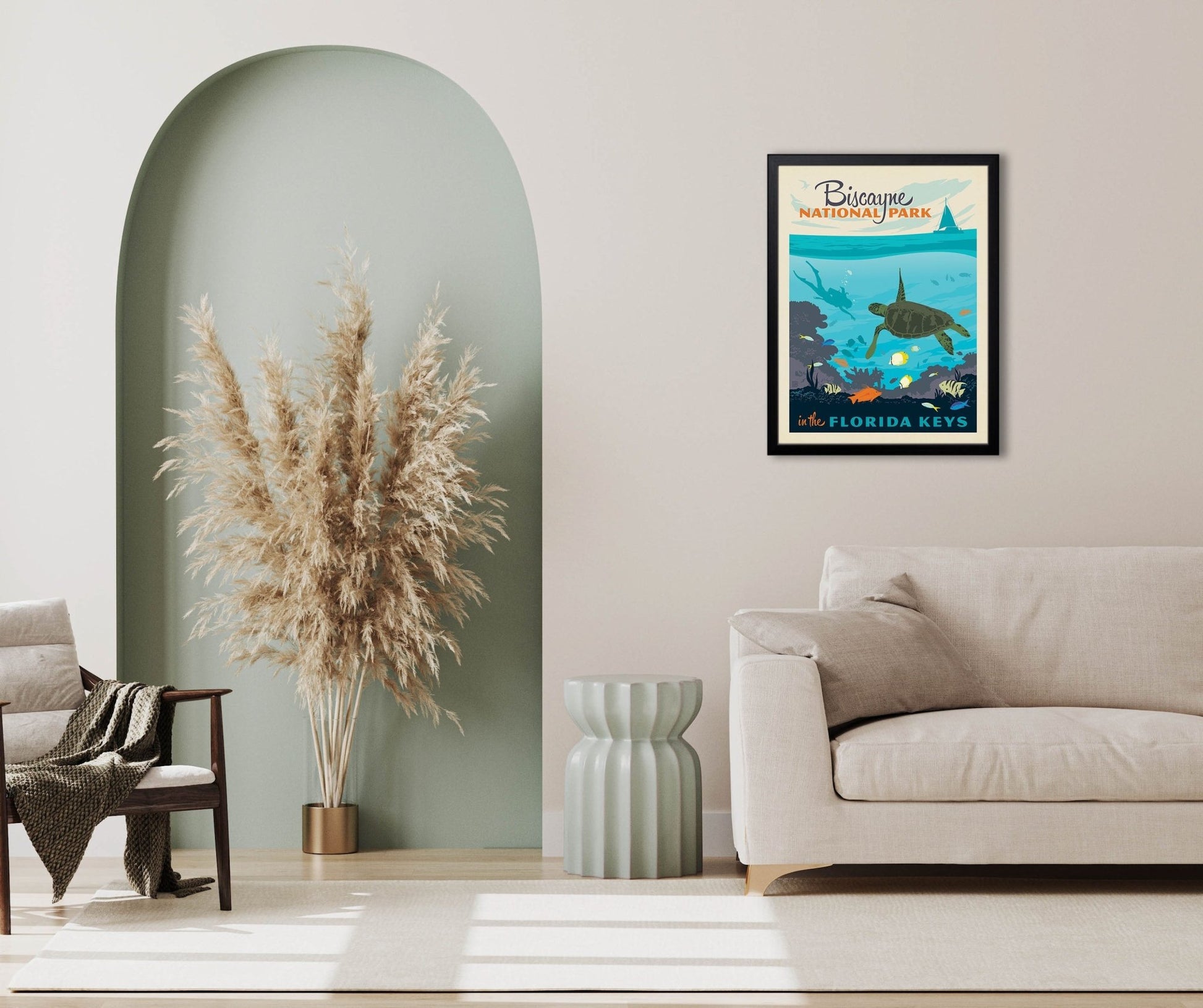 Biscayne National Park: Wonders Down Under (63 National Parks) Art Print - Wander Together Outfitters