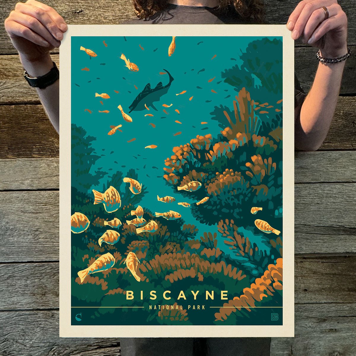 Biscayne National Park: Wonders Down Under (63 National Parks) Art Print - Wander Together Outfitters