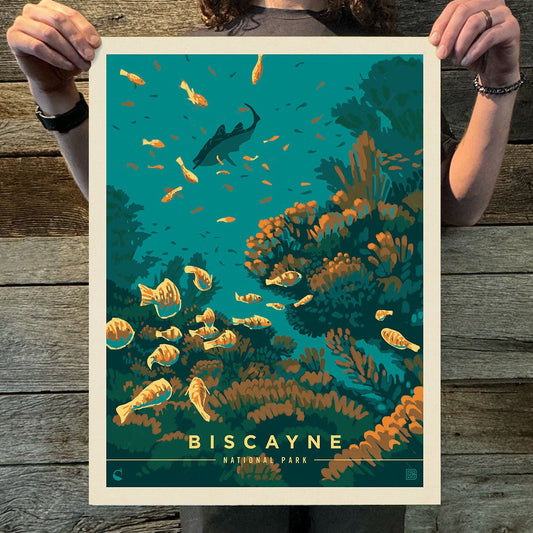 Biscayne National Park: Wonders Down Under (63 National Parks) Art Print - Wander Together Outfitters
