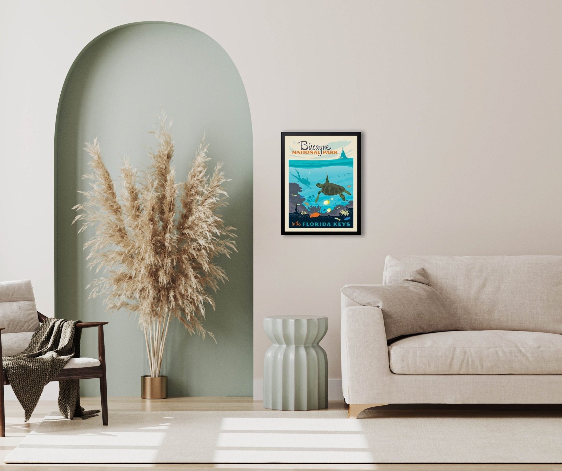 Biscayne National Park: Wonders Down Under (63 National Parks) Art Print - Wander Together Outfitters