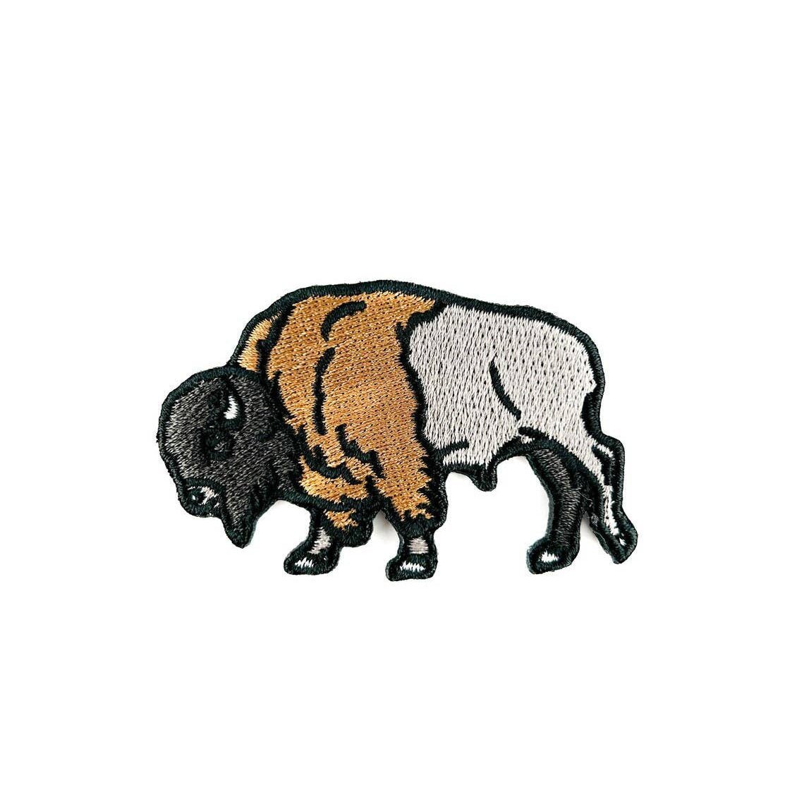 Bison Embroidered Iron On Patch for Hat Buffalo Nature Park - Wander Together Outfitters
