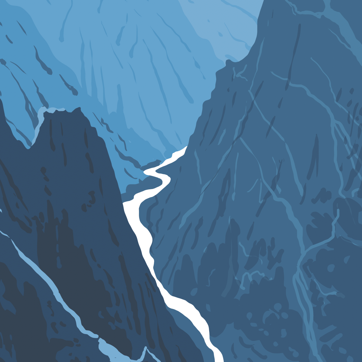 Black Canyon of The Gunnison National Park Painted Prints - Wander Together Outfitters