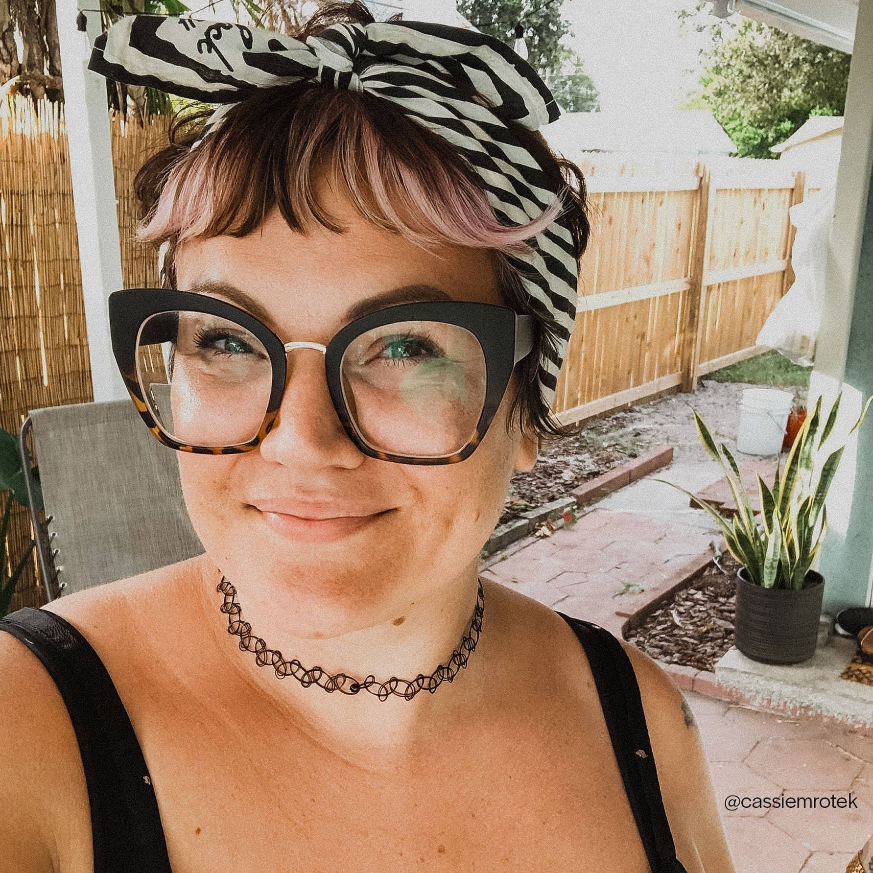 Black & White Unisex “Sammie B" Bandana No.34 - Wander Together Outfitters