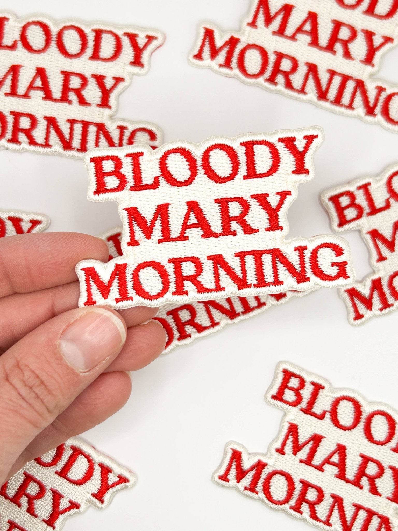 "Bloody Mary Morning" Embroidered Iron On Patch - Wander Together Outfitters