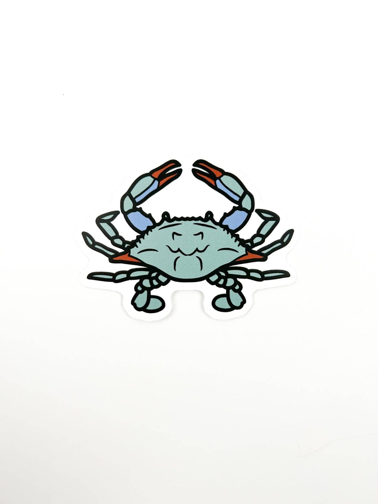 Blue Crab Sticker Coastal Vinyl Sticker Decal - Wander Together Outfitters