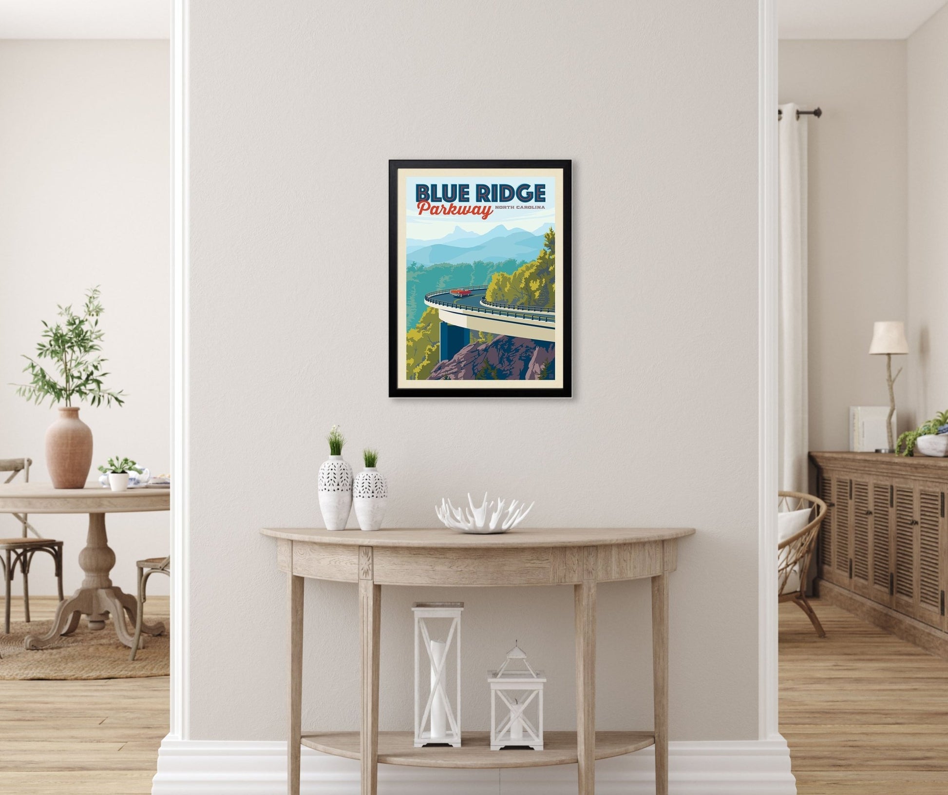 Blue Ridge Parkway: Linn Cove Viaduct (American Travel) Art Print - Wander Together Outfitters