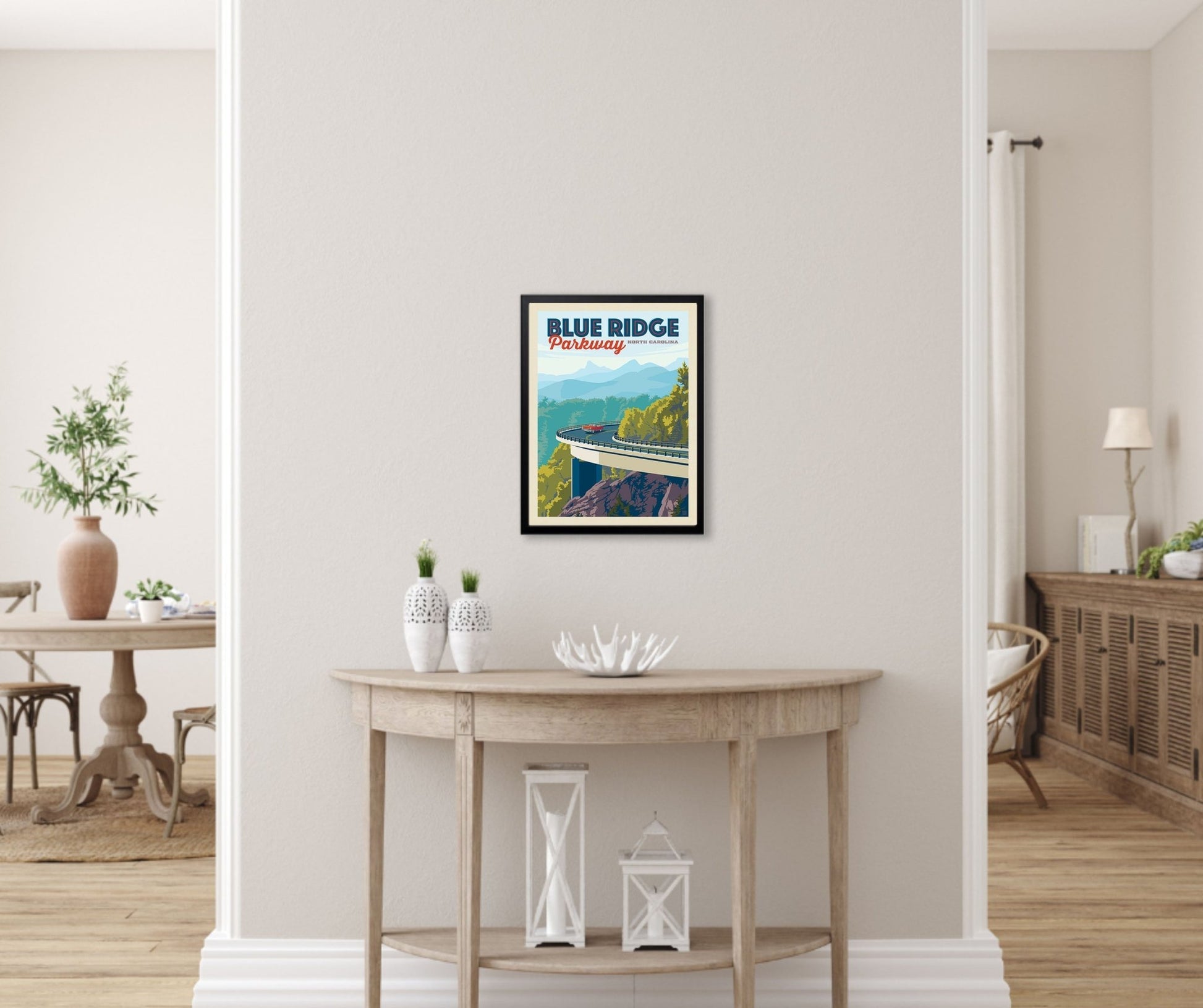 Blue Ridge Parkway: Linn Cove Viaduct (American Travel) Art Print - Wander Together Outfitters