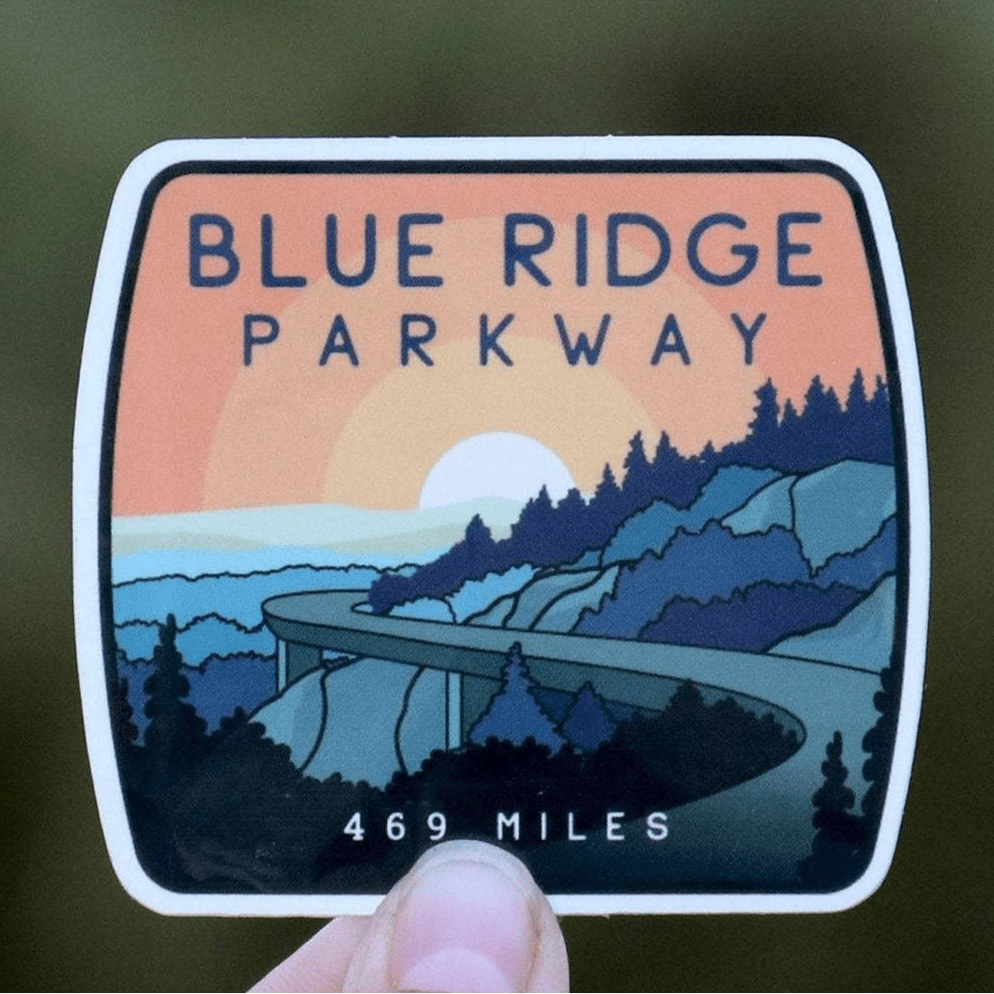 Blue Ridge Parkway Vinyl Sticker Decal - Wander Together Outfitters