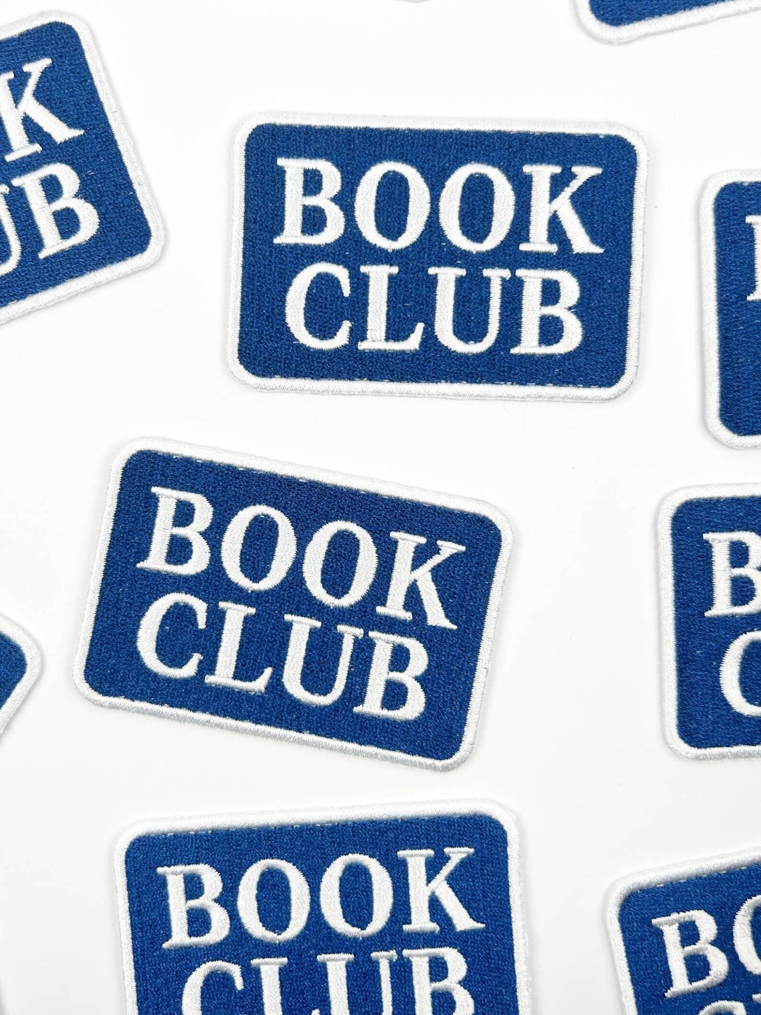 “Book Club” Embroidered Iron On Patch - Wander Together Outfitters