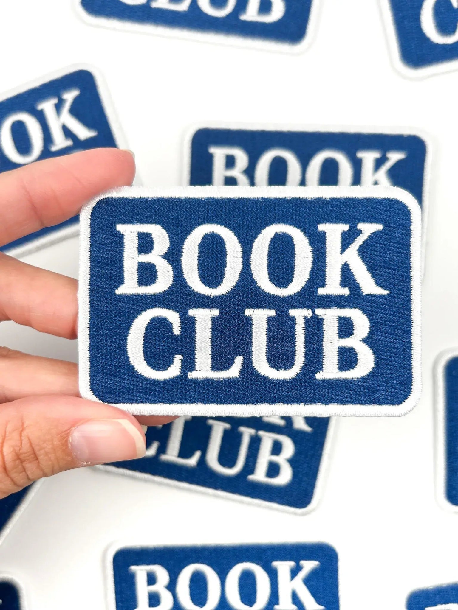 “Book Club” Embroidered Iron On Patch - Wander Together Outfitters