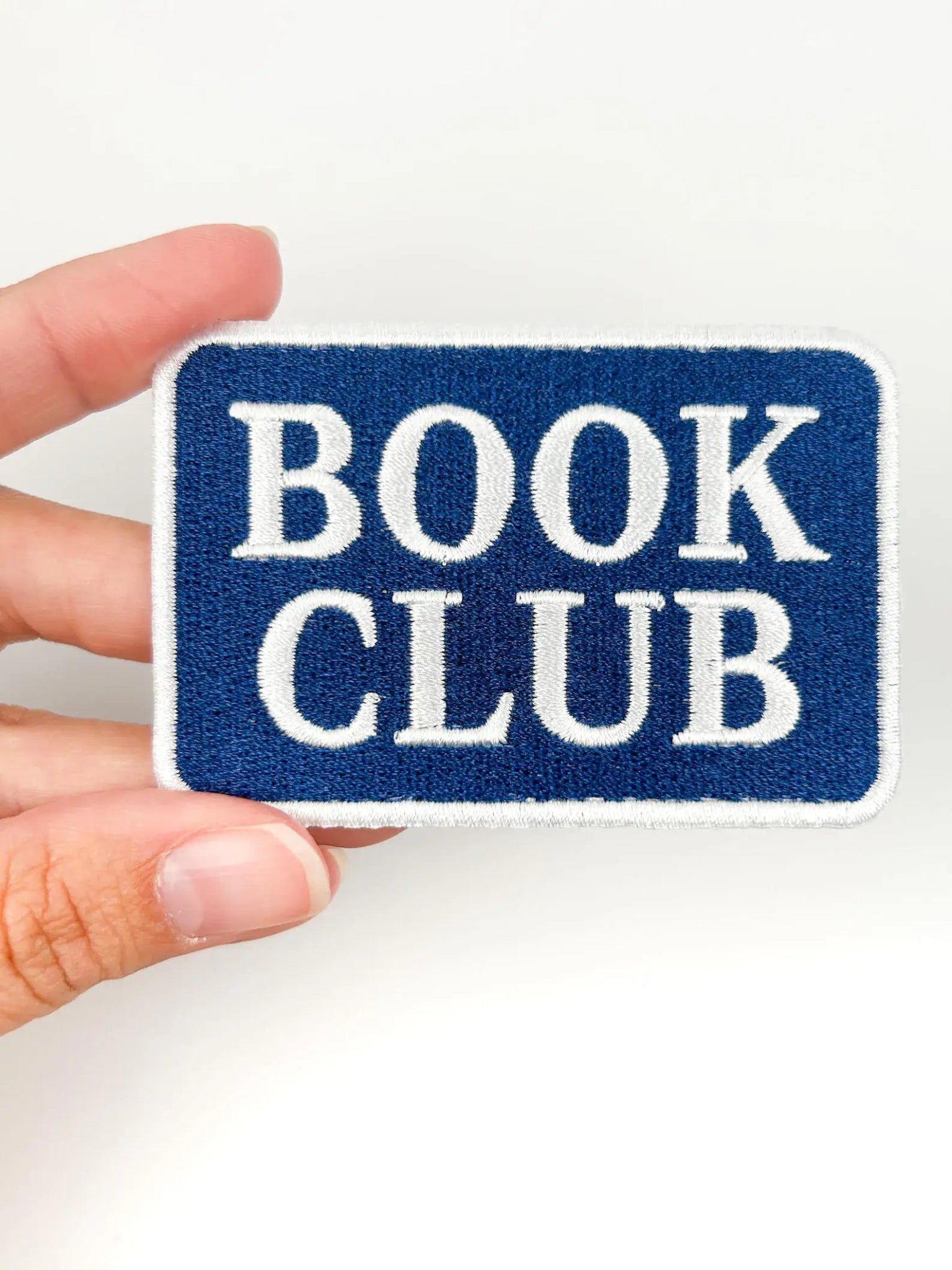 “Book Club” Embroidered Iron On Patch - Wander Together Outfitters