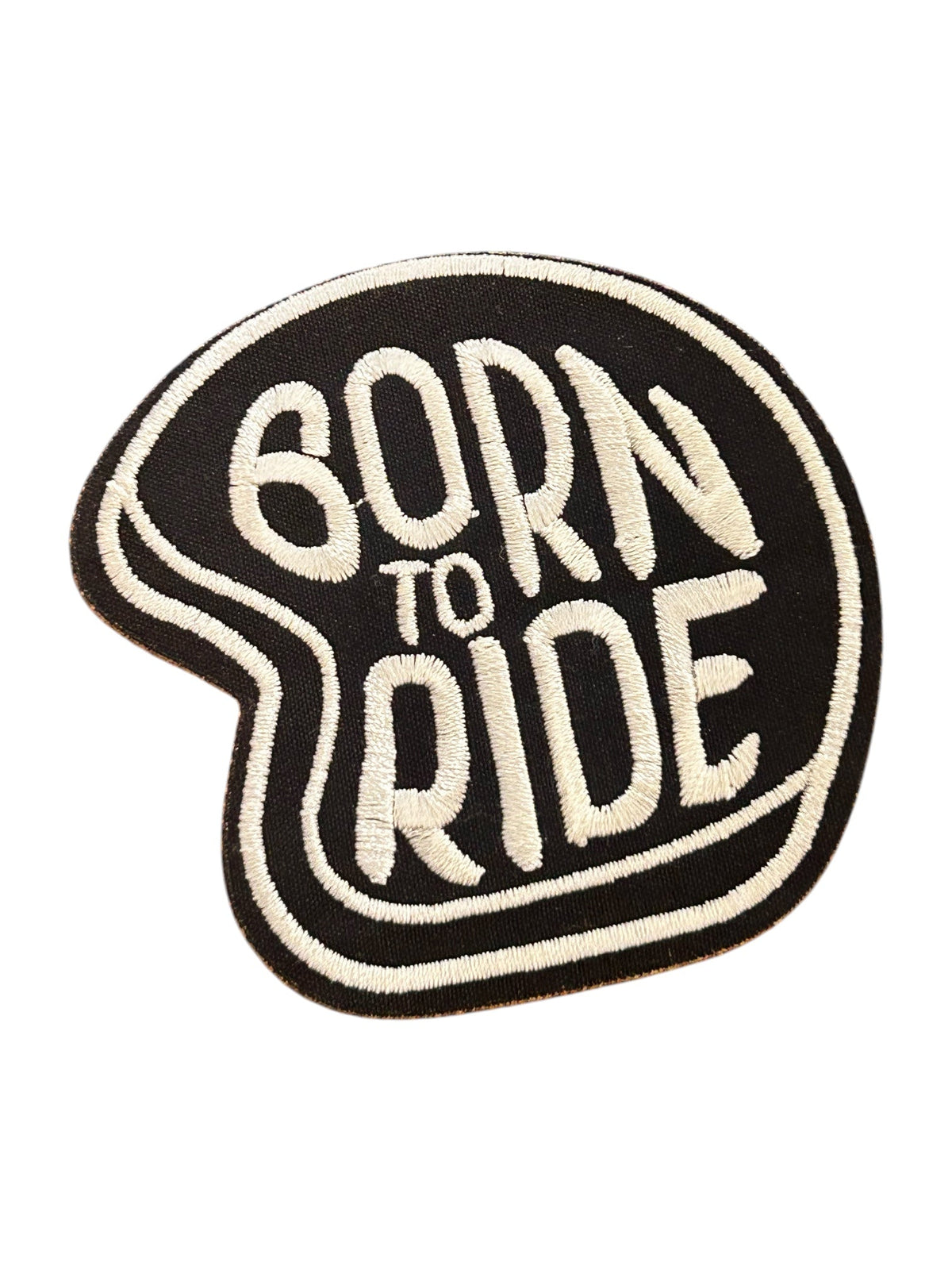 Born To Ride Helmet Iron On Patch - Wander Together Outfitters