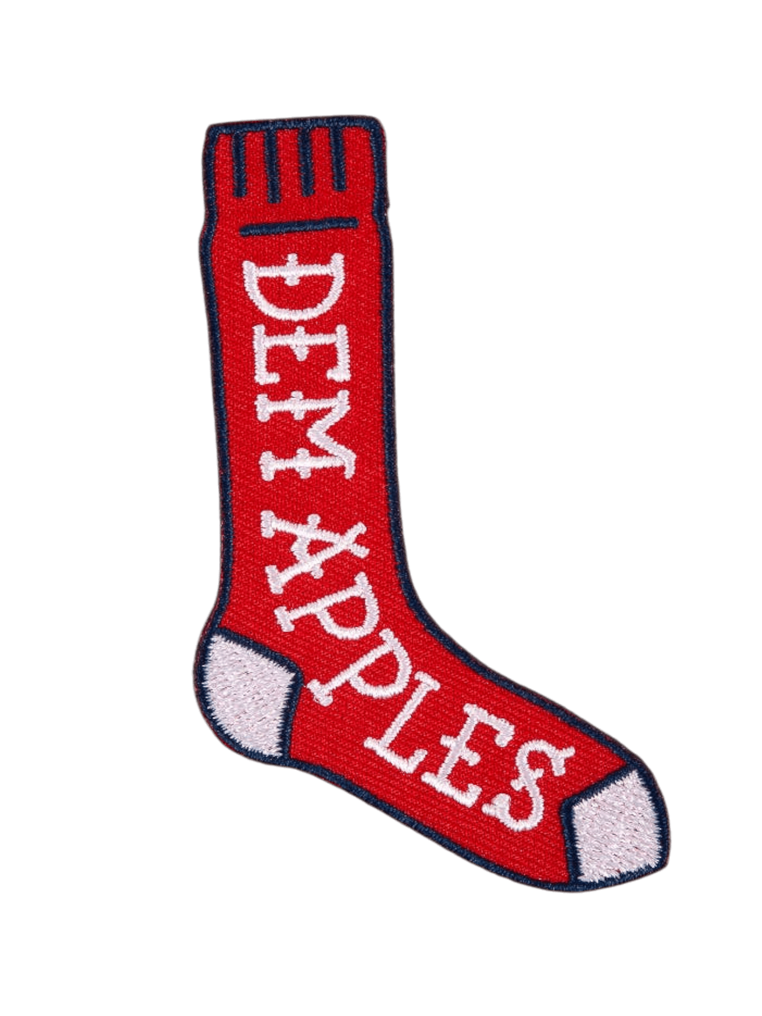 Boston "Dem Apples" Baseball Red Sock Iron On Patch - Wander Together Outfitters