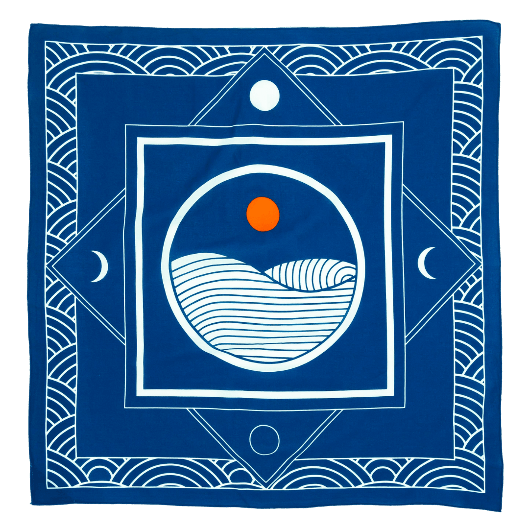 "Breaking Waves" Bandana - Wander Together Outfitters