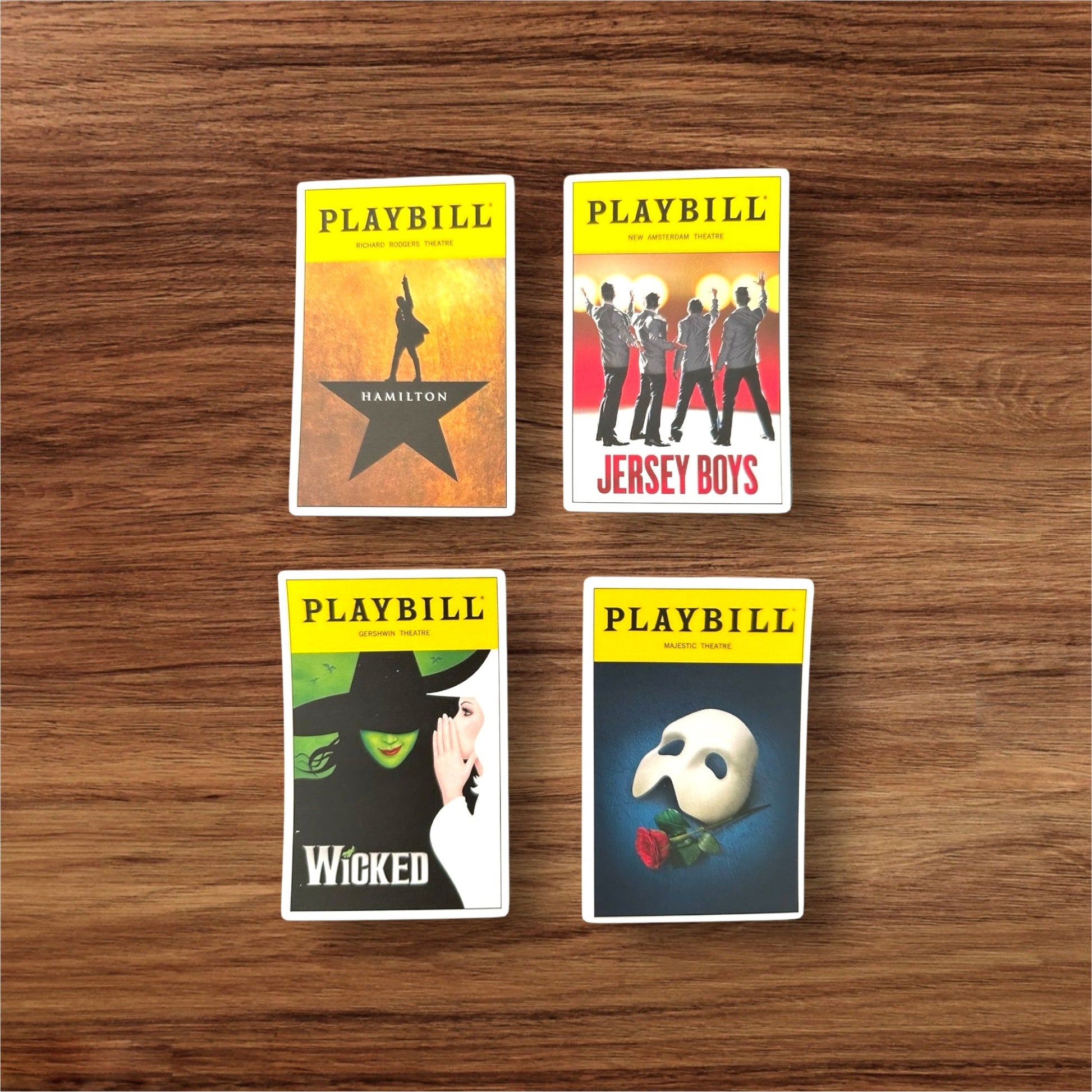 Broadway PlayBill Theater Stickers (Various Plays to Choose From) Collection - Wander Together Outfitters