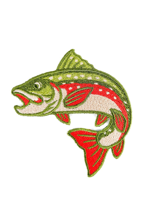 Brook Trout Iron On Patch - Wander Together Outfitters
