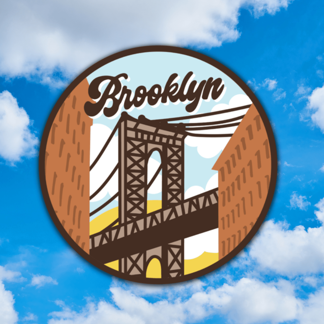 Brooklyn Waterproof Vinyl Sticker - Wander Together Outfitters
