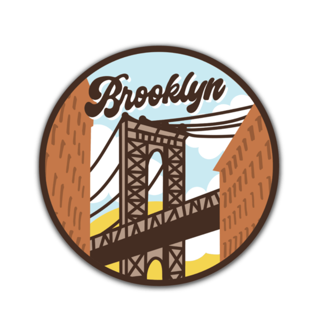 Brooklyn Waterproof Vinyl Sticker - Wander Together Outfitters
