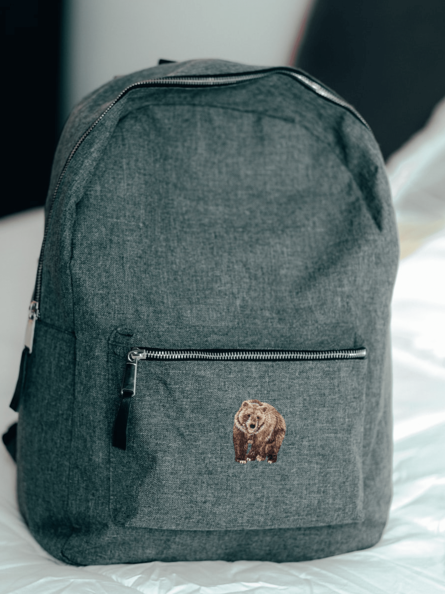 Brown Grizzly Bear Iron On Patch - Wander Together Outfitters
