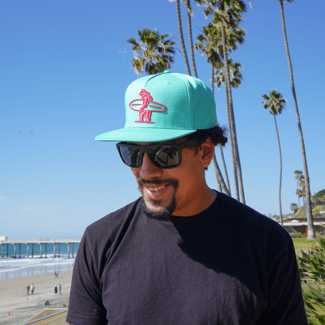Brutus Connect Snapback Hat - California Bear Flat Brim Hat - Wander Together Outfitters