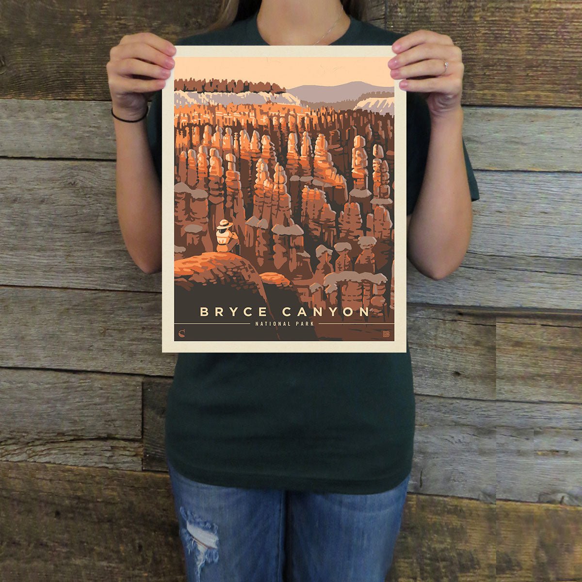 Bryce Canyon National Park: Hoodoo Valley (63 National Parks) Art Print - Wander Together Outfitters