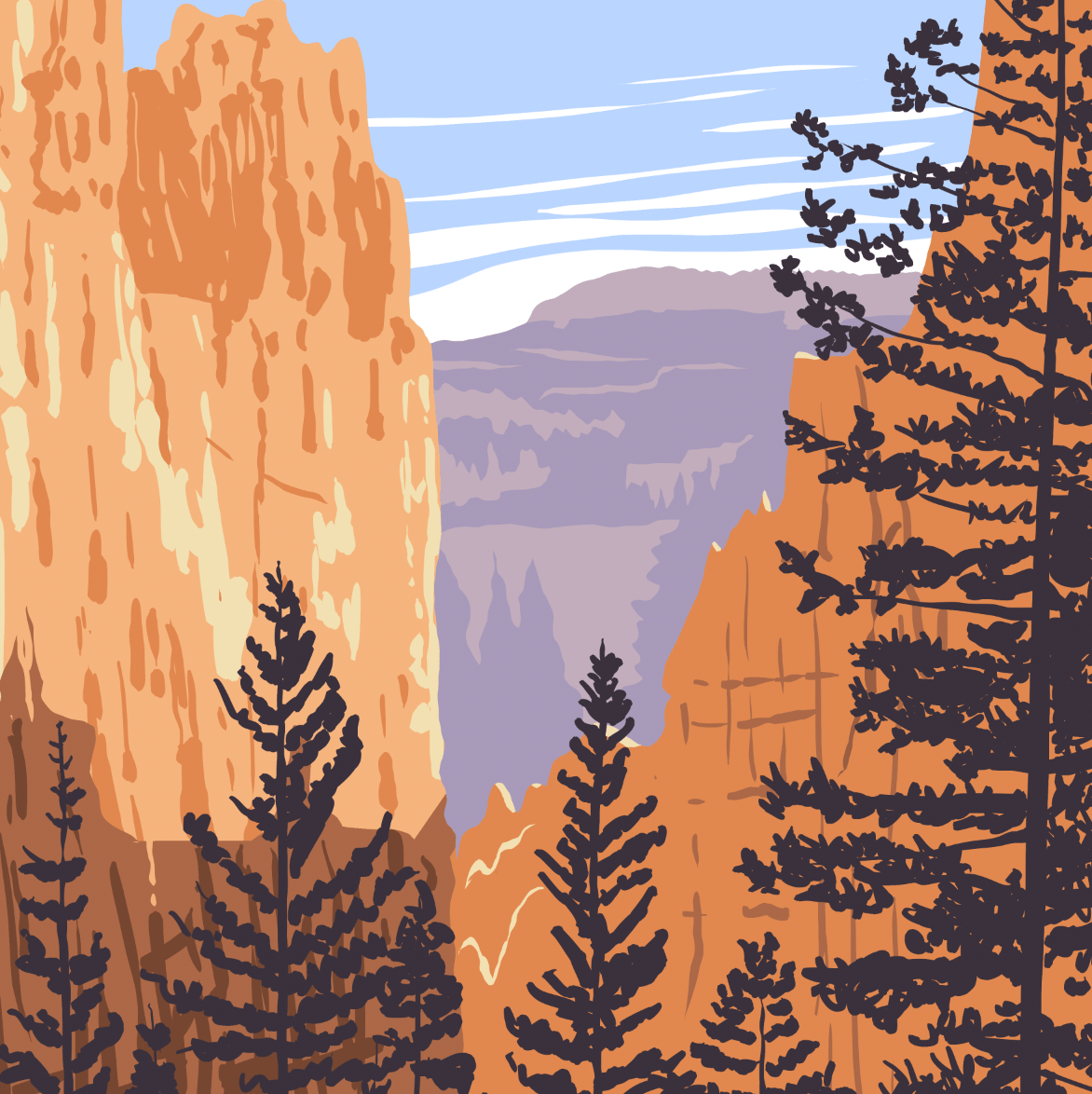 Bryce Canyon National Park Navajo Trail Loop Print - Wander Together Outfitters