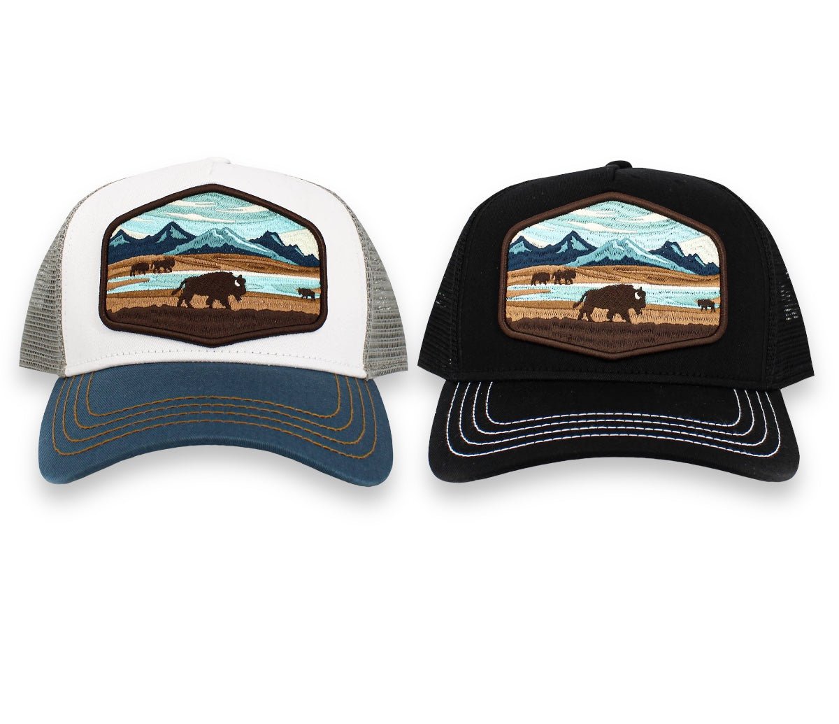 Buffalo Mesh Snapback Trucker Hat - Wander Together Outfitters