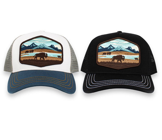 Buffalo Mesh Snapback Trucker Hat - Wander Together Outfitters