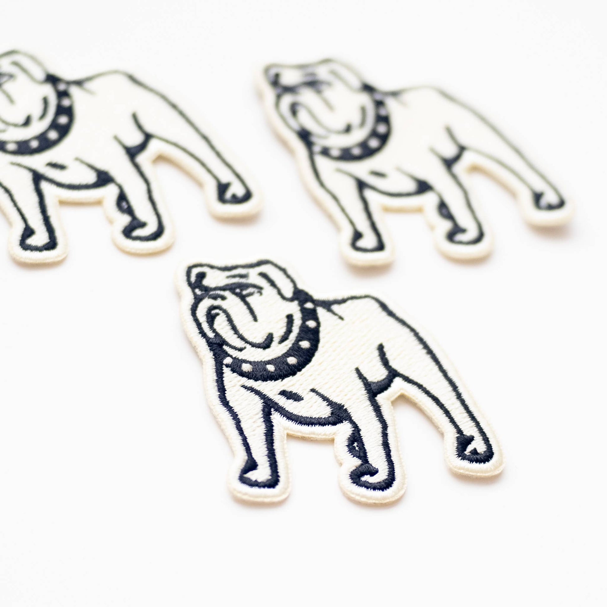 Bulldog Embroidered Iron on Patch - Wander Together Outfitters