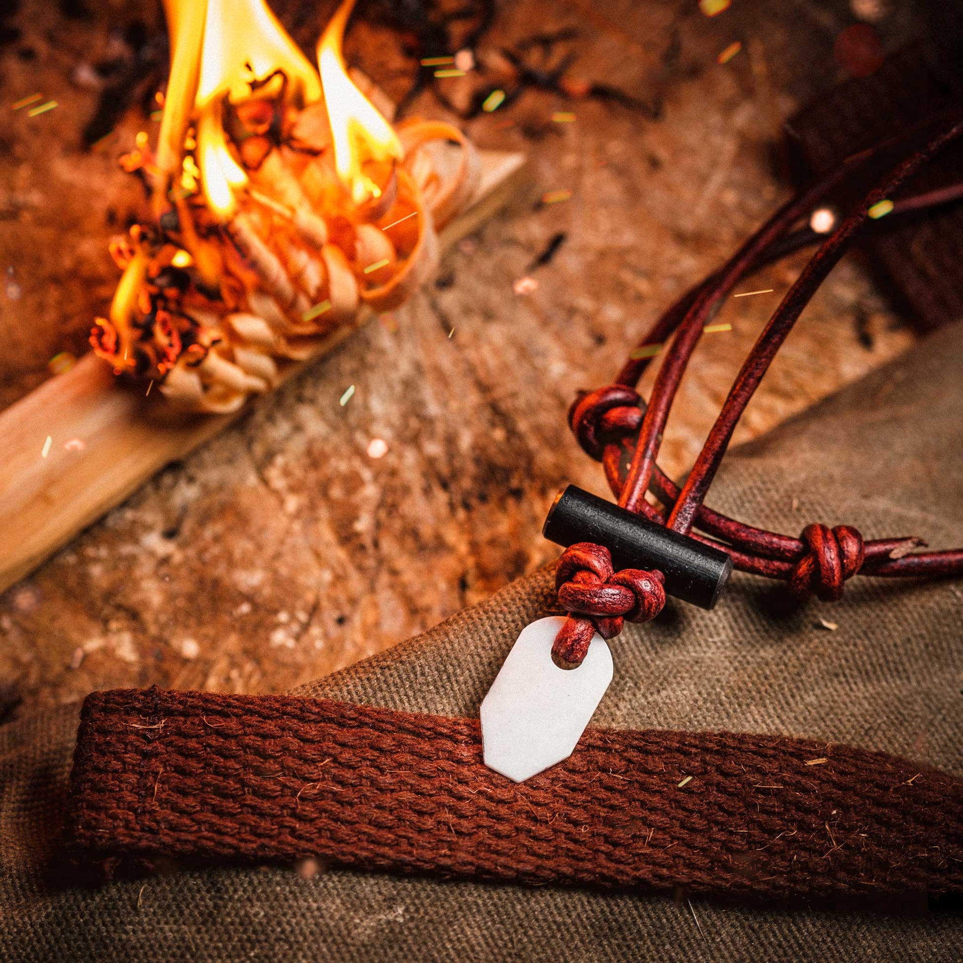 Bushcraft Necklace™ Fire Starting Unisex Necklace - Wander Together Outfitters