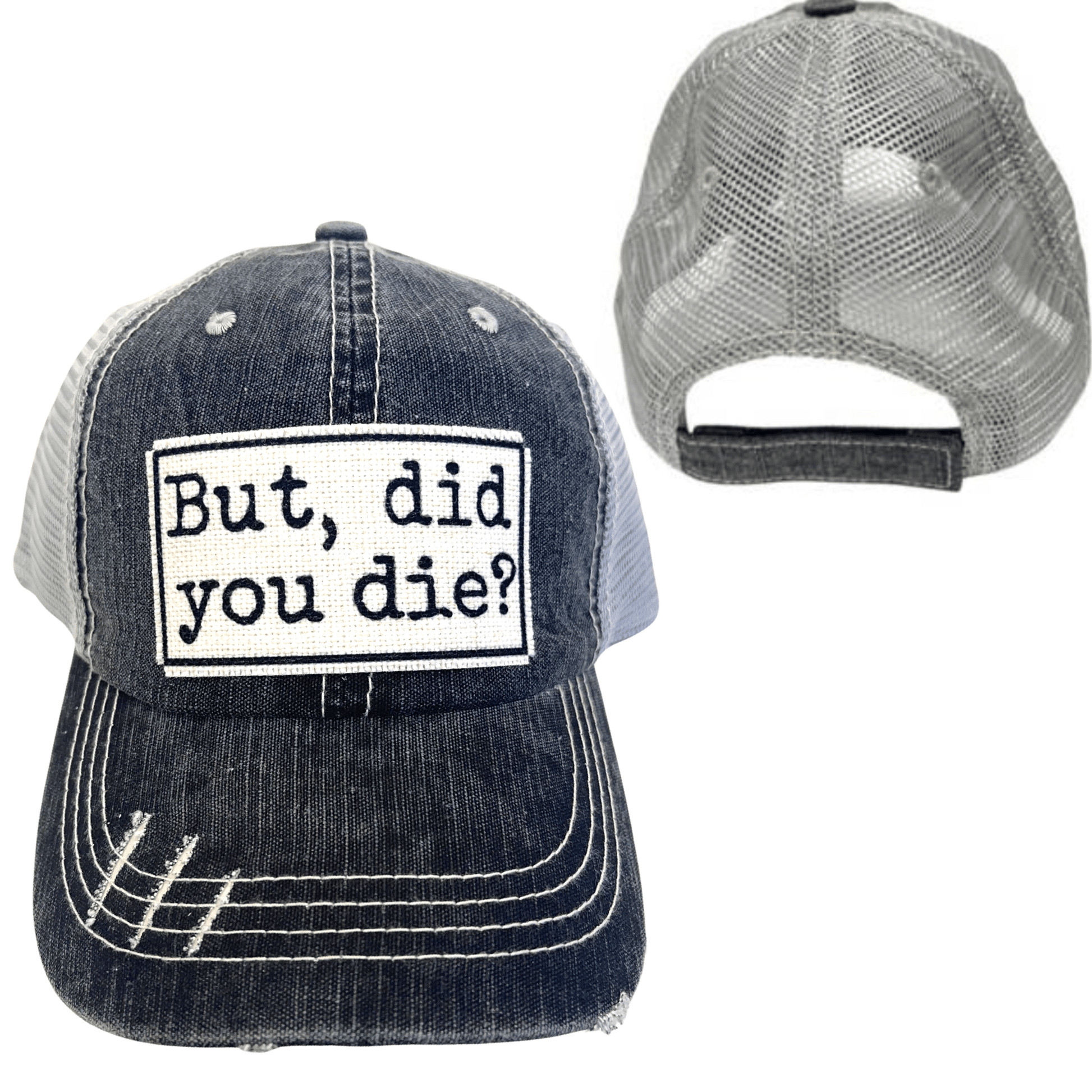 "But Did You Die" Unisex Distressed Cap - Wander Together Outfitters