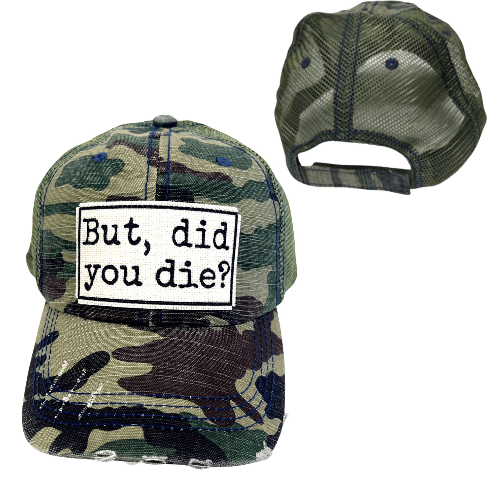 "But Did You Die" Unisex Distressed Cap - Wander Together Outfitters