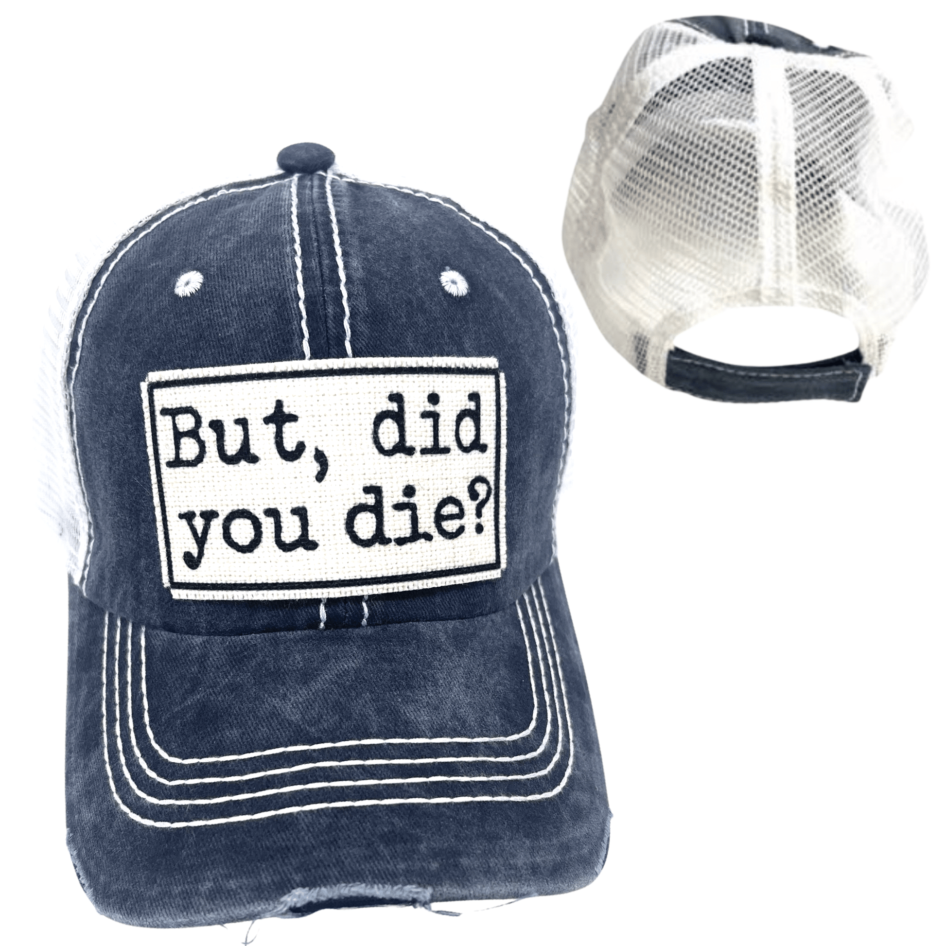 "But Did You Die" Unisex Distressed Cap - Wander Together Outfitters