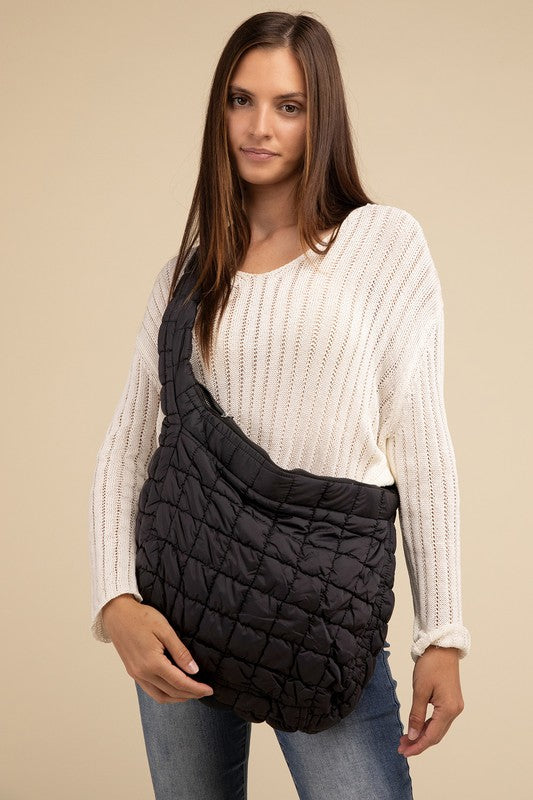 Puff Quilted Crossbody Shoulder Bag-Great for Travel!