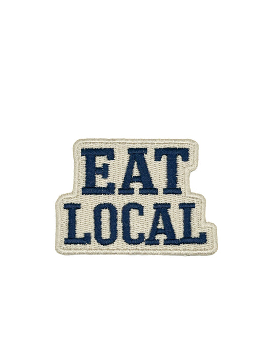 Eat Local Embroidered Patch