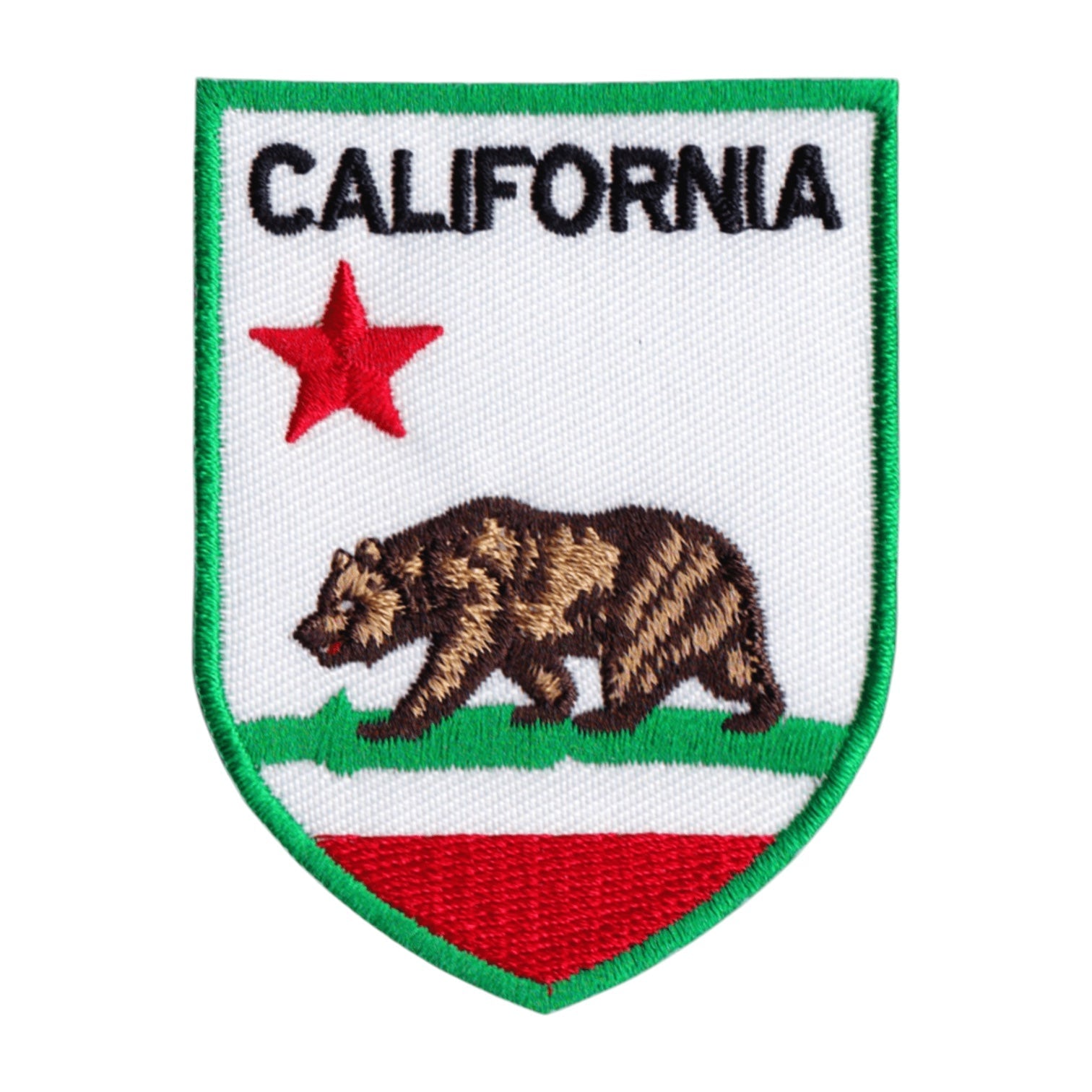 California Classic Badge Shaped Iron On Patch - Wander Together Outfitters