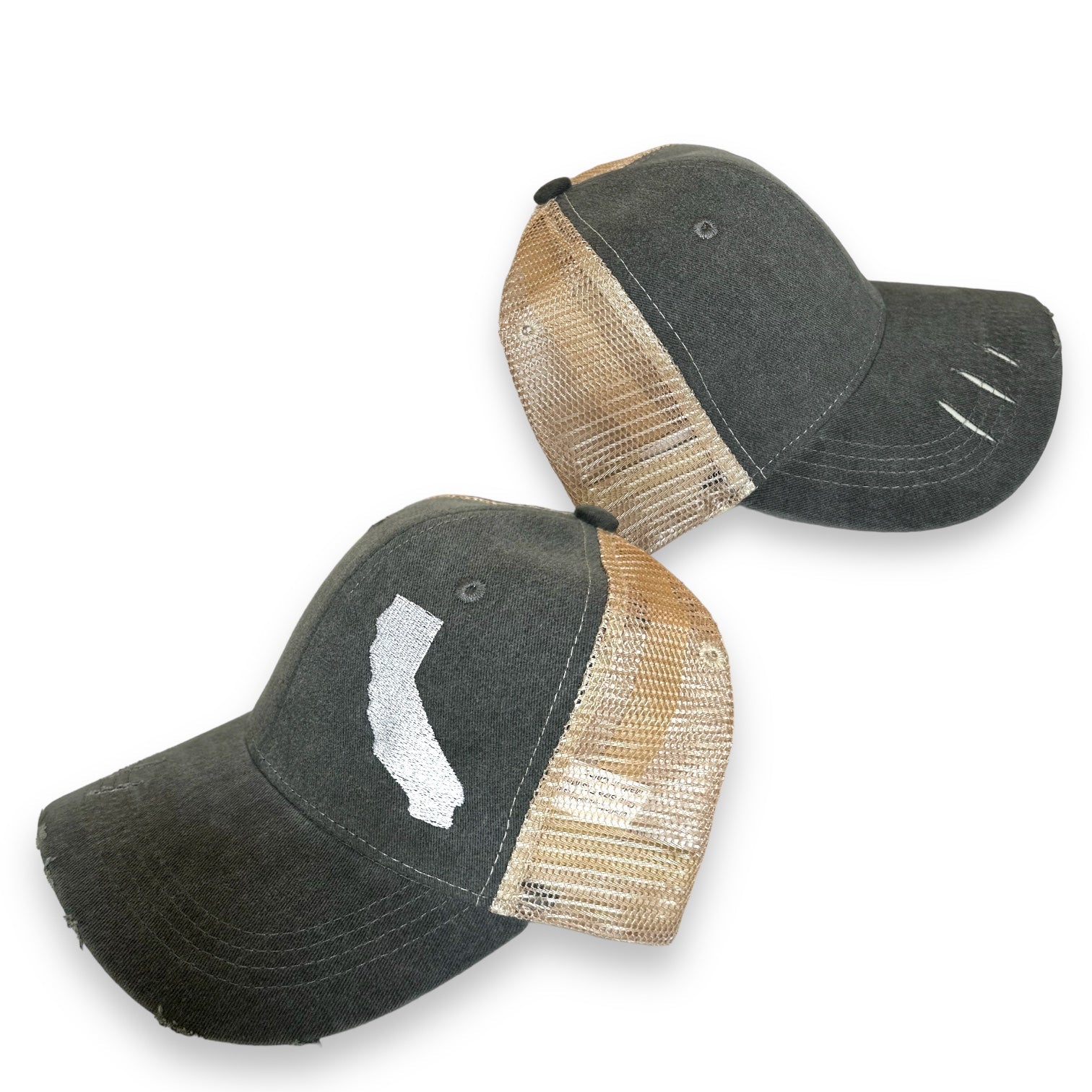 California Gray Trucker Cap - Wander Together Outfitters