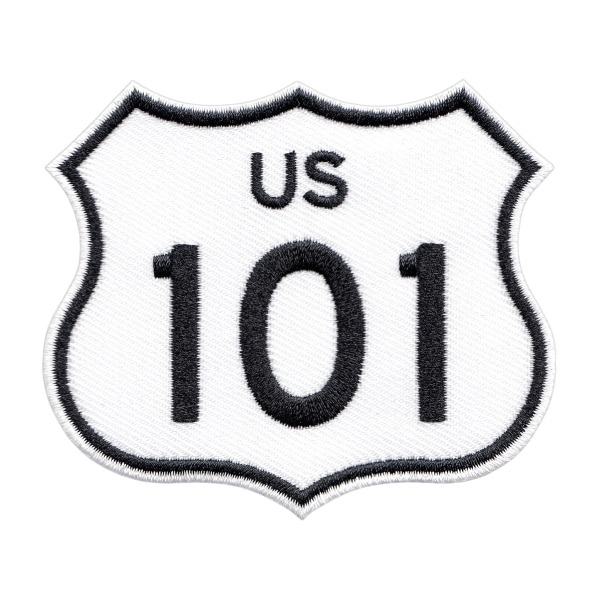 California Highway US 101 Embroidered Iron On Patch - Wander Together Outfitters
