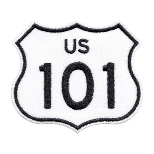 California Highway US 101 Embroidered Iron On Patch - Wander Together Outfitters