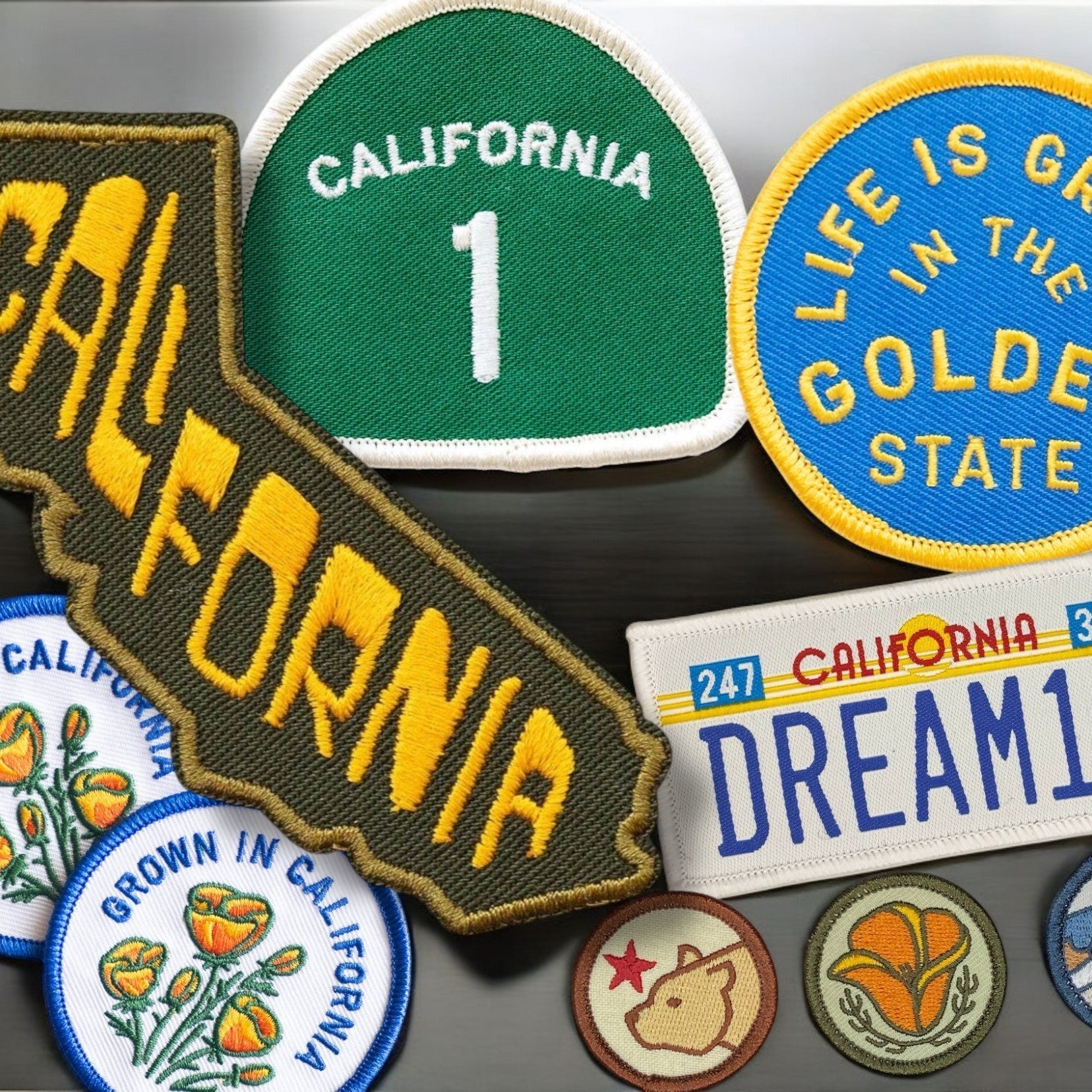 California Icons Themed Iron on Patch Collection (Various) - Wander Together Outfitters