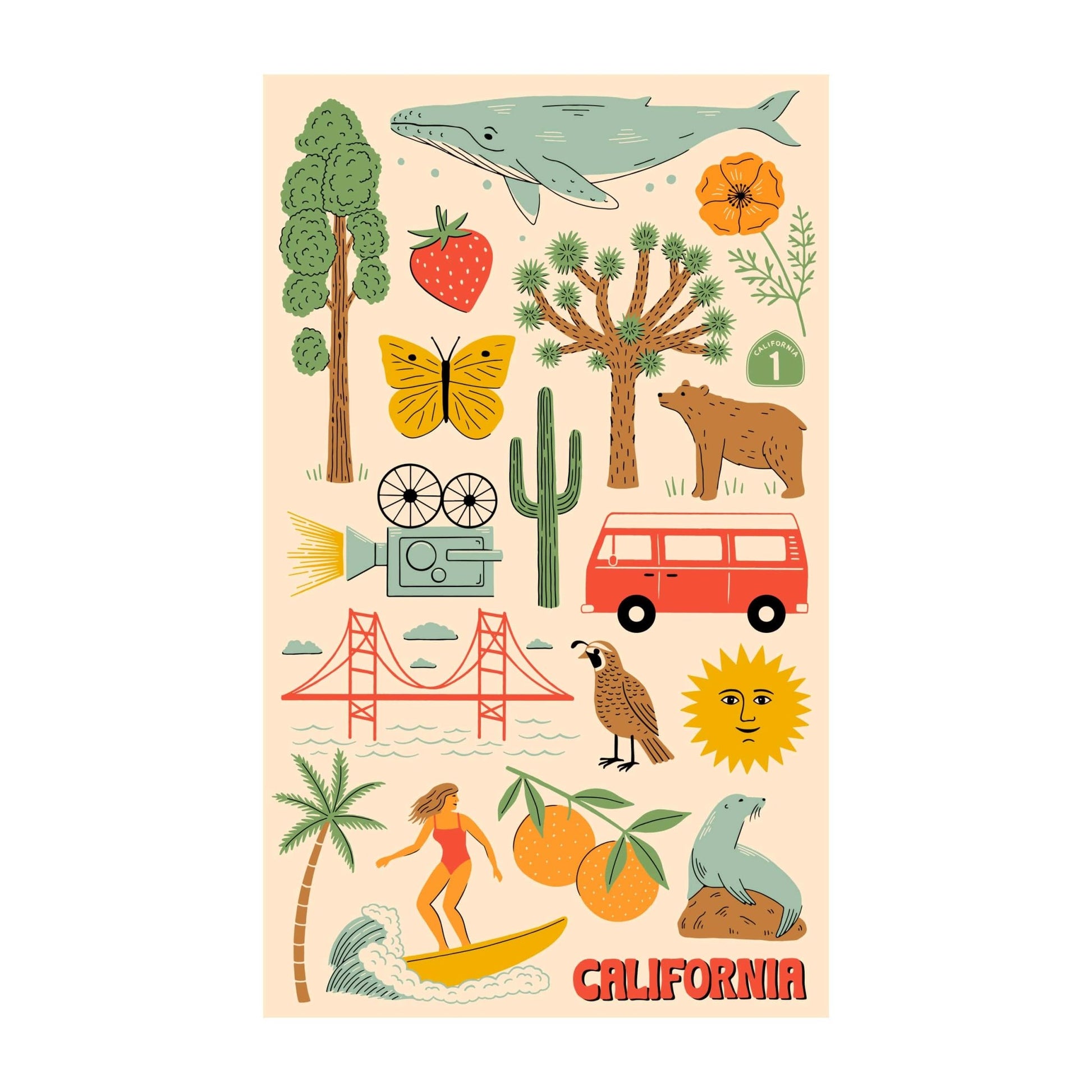 California Kitchen & Tea Towel - Wander Together Outfitters
