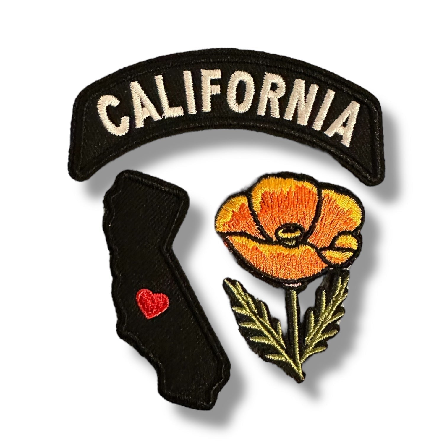California Poppy Themed Patches - Wander Together Outfitters